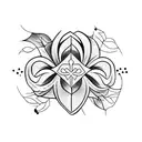 ivy with trophy tattoo design idea