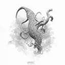 Ivy and trophy tattoo design idea