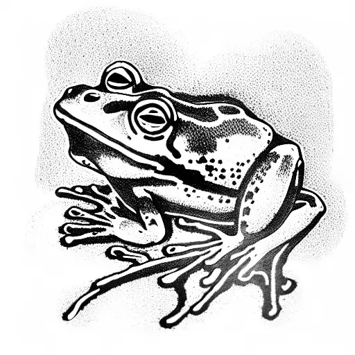 bob marley frog tattoo design idea