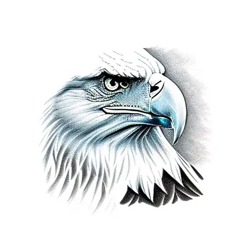 American bald eagle  tattoo design idea