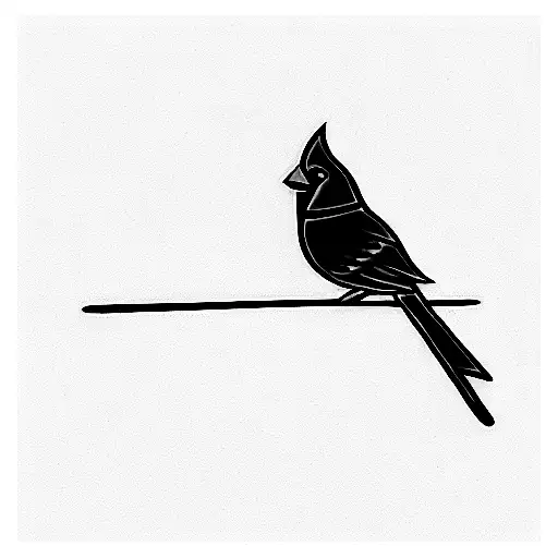 cardinals flying tattoo design idea