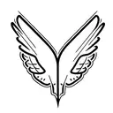 cardinals flying tattoo design idea