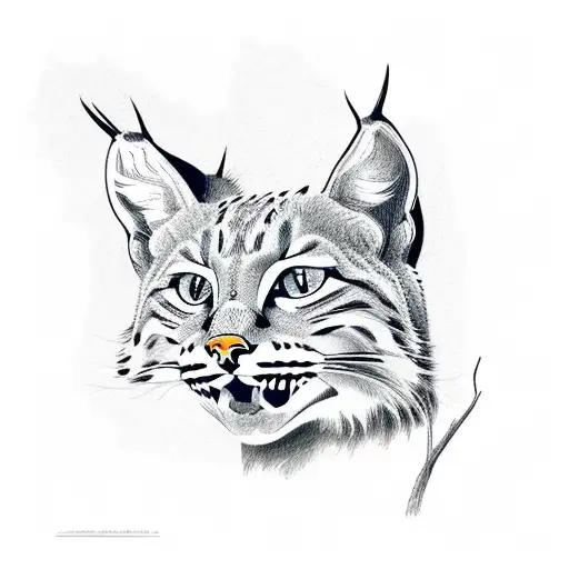 bobcat tattoo design idea