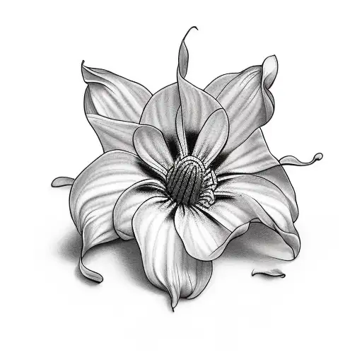 Chrysanthemum morning glory 11:11 tattoo design idea