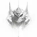 nova party with the name mor  tattoo design idea