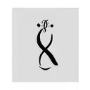 monogram tattoo design idea