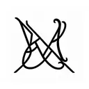 monogram tattoo design idea