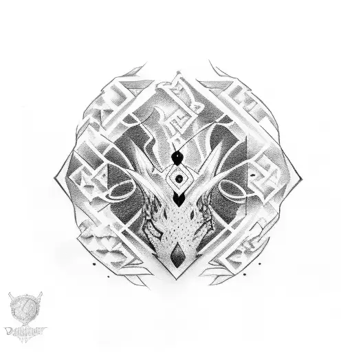 Mafia-inspired imagery tattoo design idea