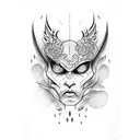 Sinister characters tattoo design idea