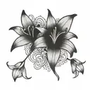 Lily tramp stamp tattoo unique tattoo design tattoo design idea