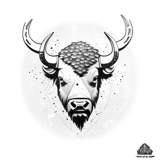Buffalo l tattoo design idea