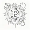 bitcoin symbol blink 182 smiley face with x's as eyes melting tattoo design idea