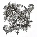Date of birth date tattoo design idea