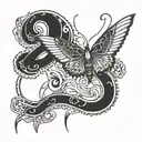 Date of birth date tattoo design idea