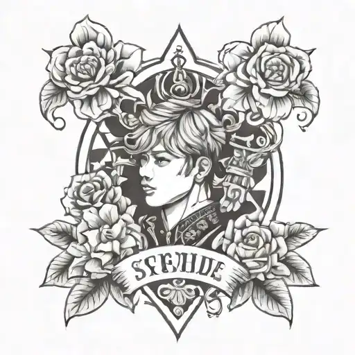 BTS tattoo design idea