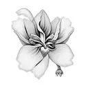 fleur iris tattoo design idea