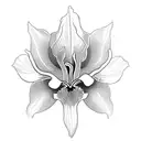 fleur iris tattoo design idea