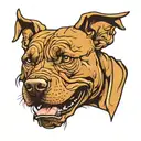 Pitbull tattoo design idea