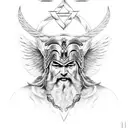 Odin Thor and Zeus sleeve tattoo tattoo design idea