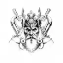 Odin Thor and Zeus sleeve tattoo tattoo design idea
