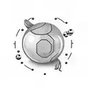 8 Ball tattoo design idea