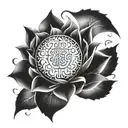 Gayatri Mantra tattoo design idea