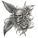 70x7 tattoo design idea