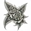 70x7 tattoo design idea