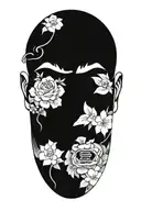 Gemini zodiac sign as person posing tattoo design idea