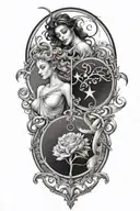 Gemini libra taurus zodiac sign tattoo design idea