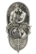 Gemini Libra Taurus tattoo design idea