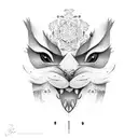 iced tea with lips tattoo design idea