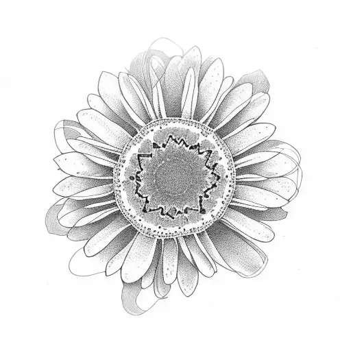 Daisy chain tattoo design idea