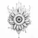 Daisy chain tattoo design idea