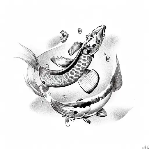 Koi Fish tattoo design idea