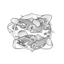 Koi Fish tattoo design idea