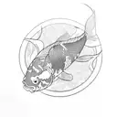 Koi Fish tattoo design idea