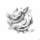 Koi Fish tattoo design idea
