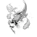 Koi Fish tattoo design idea