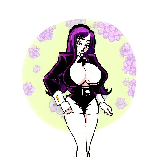 big titty goth pin up tattoo design idea