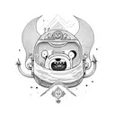 adventure time tattoo design idea