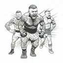 Mike Tyson, Conor mcgregor and beckham freekick tattoo design idea