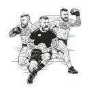 Mike Tyson, Conor mcgregor and beckham freekick tattoo design idea