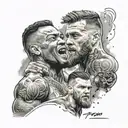 Mike Tyson, Conor mcgregor and beckham freekick tattoo design idea