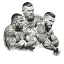 Mike Tyson, Conor mcgregor and David beckham tattoo design idea