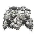 Mike Tyson, Conor mcgregor and David beckham tattoo design idea