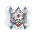 letters j, g and R tattoo design idea
