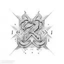 letters j, g and R tattoo design idea
