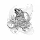 letters j, g and R tattoo design idea