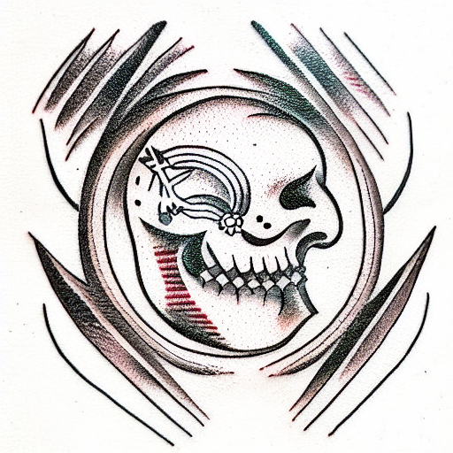 indonesian tribal black and white tattoo design idea